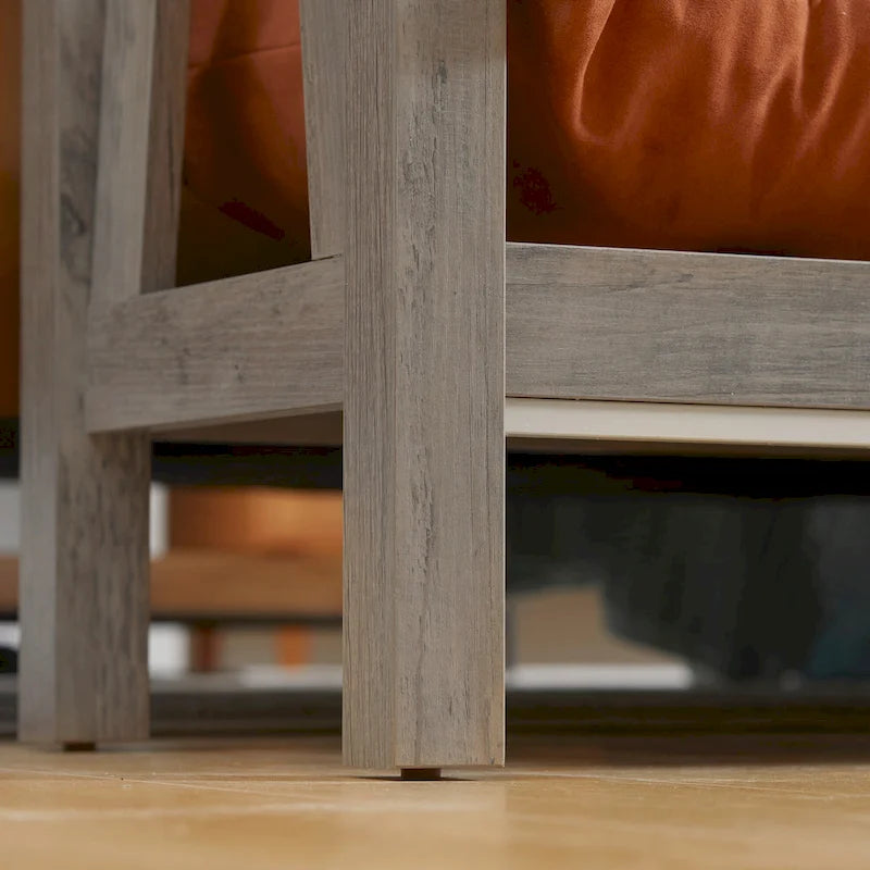 Console de ferme avec étagère de rangement