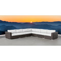 Ensemble de 7 fauteuils modulaires en rotin LSI avec coussins