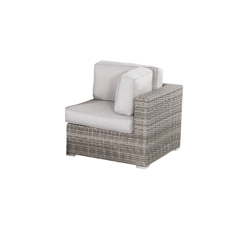 Ensemble de 7 fauteuils modulaires en rotin LSI avec coussins