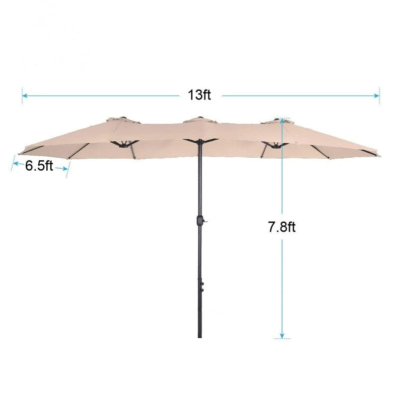 MAISON ARTS Ensemble de salle à manger de patio 7 pièces, comprenant 6 chaises de salle à manger à mouvement de ressort rembourrées avec accoudoirs et 1 table de salle à manger de patio