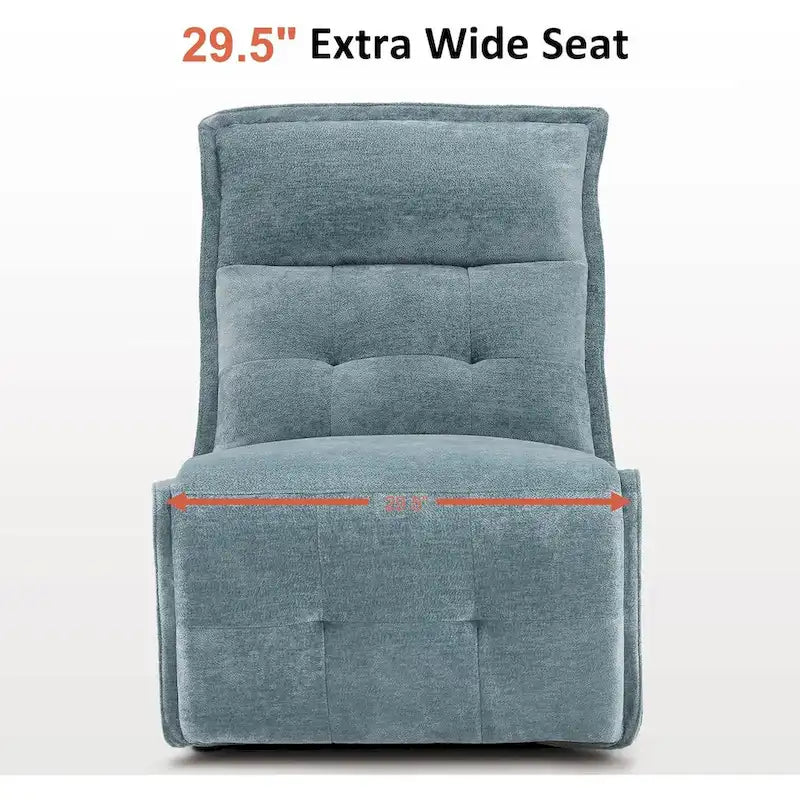 Fauteuil inclinable électrique sans accoudoirs avec ports USB, 3,5 po de dégagement mural, pour salon, ALR01