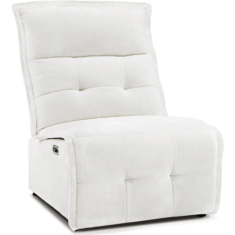 Fauteuil inclinable électrique sans accoudoirs avec ports USB, 3,5 po de dégagement mural, pour salon, ALR01