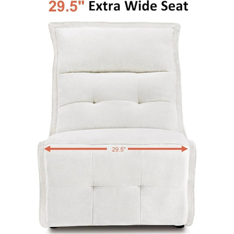 Fauteuil inclinable électrique sans accoudoirs avec ports USB, 3,5 po de dégagement mural, pour salon, ALR01