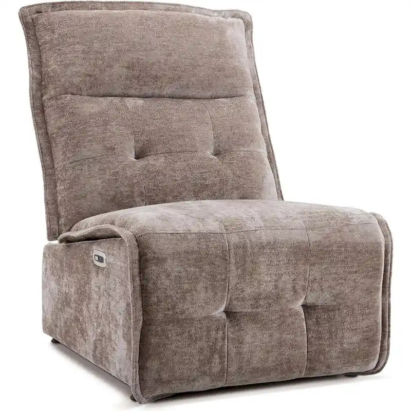 Fauteuil inclinable électrique sans accoudoirs avec ports USB, 3,5 po de dégagement mural, pour salon, ALR01