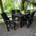 Lehigh 7-Piece Outdoor Dining Set - 42 x 72 Table, Counter-height