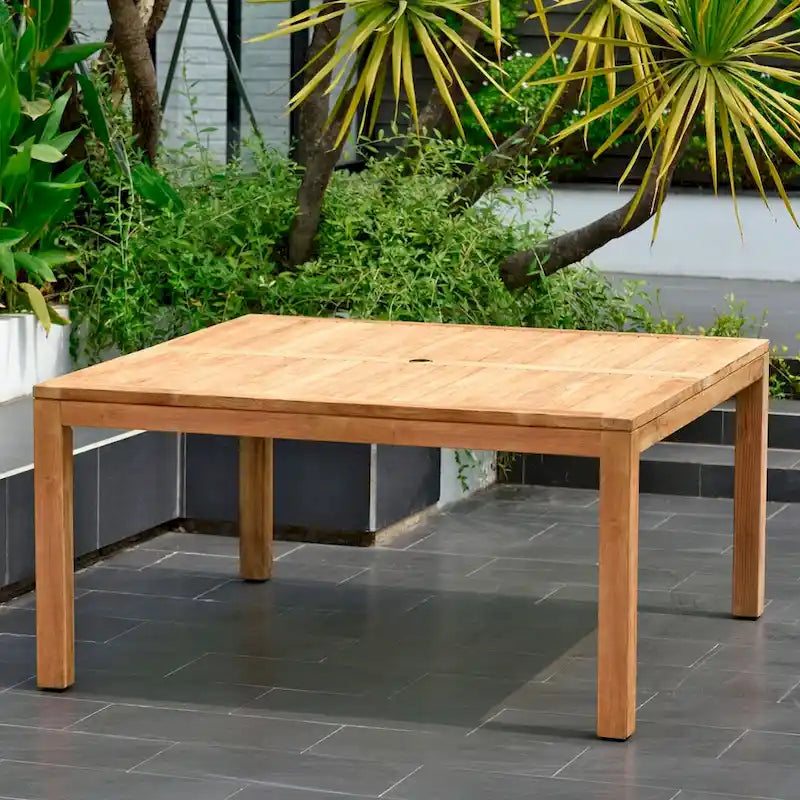 Ensemble de salle à manger d'extérieur Amazonia Teak 9 pièces en bois Luna - 9 pièces