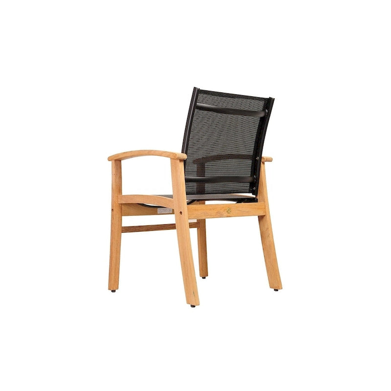 Ensemble de salle à manger d'extérieur Amazonia Teak 9 pièces en bois Luna - 9 pièces