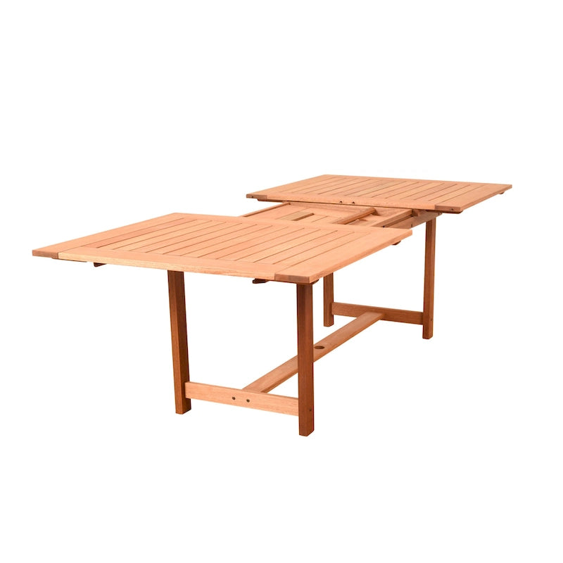 Ensemble de salle à manger d'extérieur Sant Louis en bois certifié 100 % FSC Amazonia