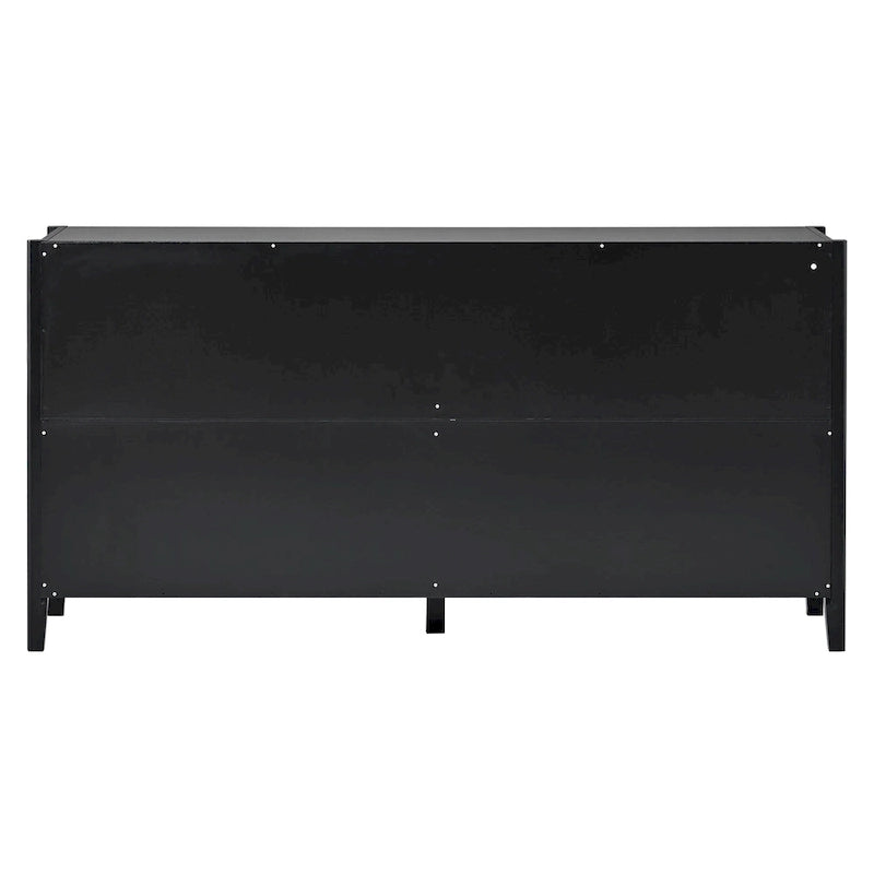 Armoire de rangement d'appoint Buffet en bois avec poignées en métal pour couloir, entrée, salon, chambre à coucher