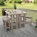 Lehigh 6-Piece Outdoor Balcony Set - Counter-height