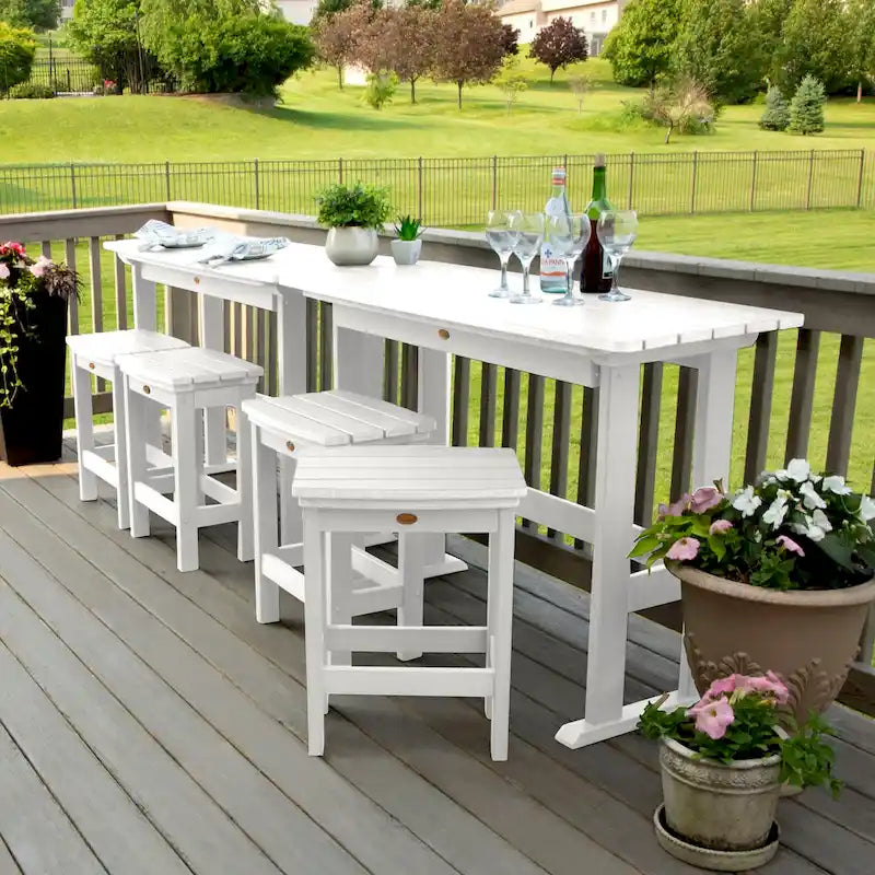 Ensemble de balcon d'extérieur 6 pièces Lehigh - Hauteur comptoir