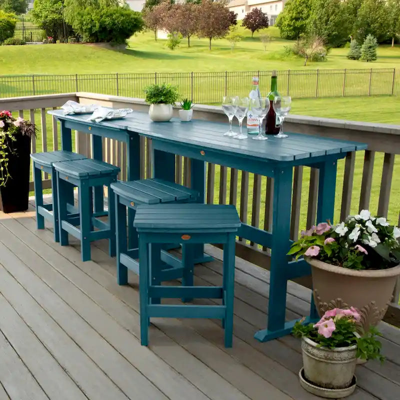 Ensemble de balcon d'extérieur 6 pièces Lehigh - Hauteur comptoir