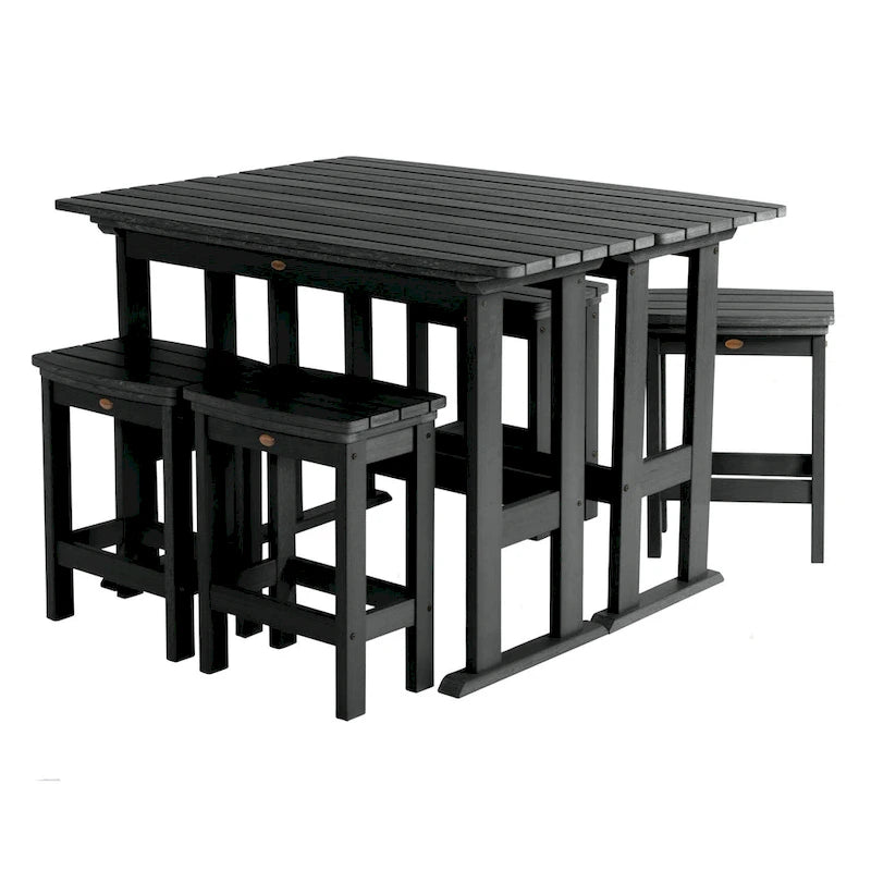Ensemble de balcon d'extérieur 6 pièces Lehigh - Hauteur comptoir
