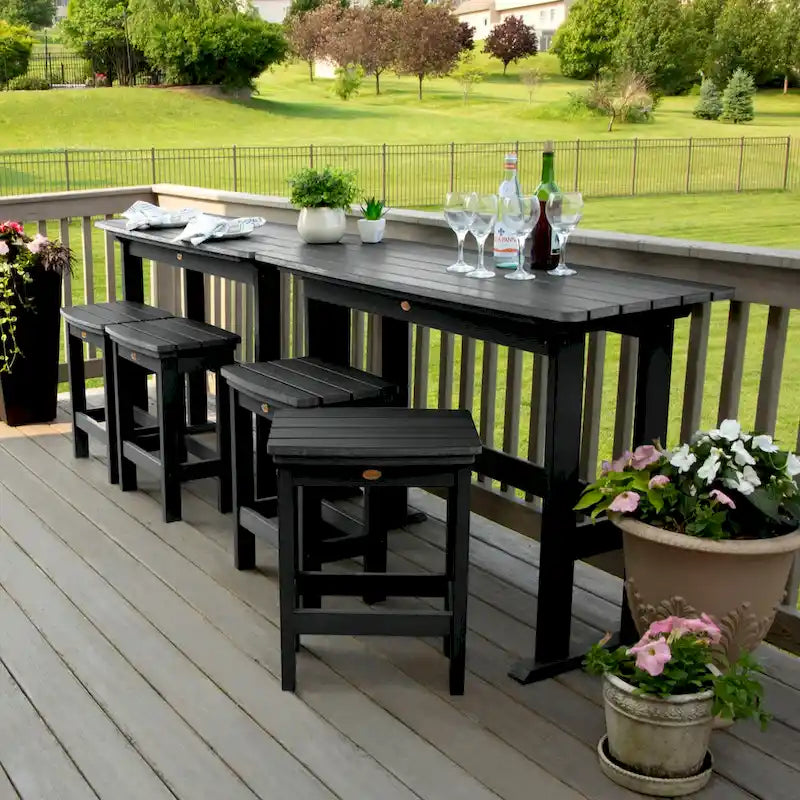 Ensemble de balcon d'extérieur 6 pièces Lehigh - Hauteur comptoir