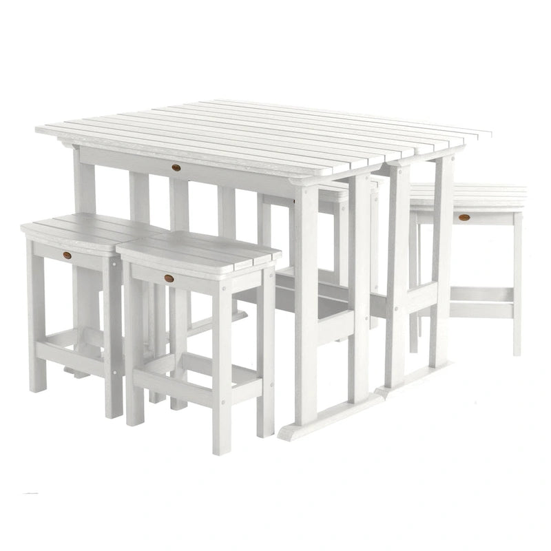 Ensemble de balcon d'extérieur 6 pièces Lehigh - Hauteur comptoir