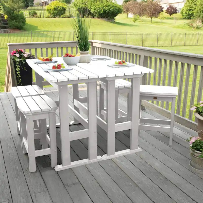 Ensemble de balcon d'extérieur 6 pièces Lehigh - Hauteur comptoir