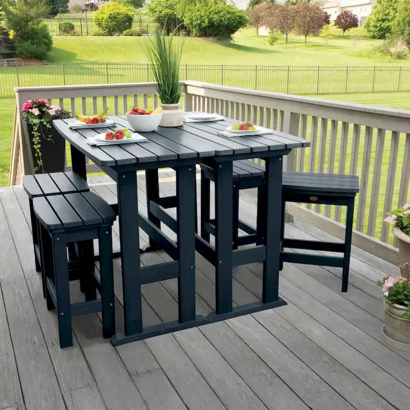 Ensemble de balcon d'extérieur 6 pièces Lehigh - Hauteur comptoir