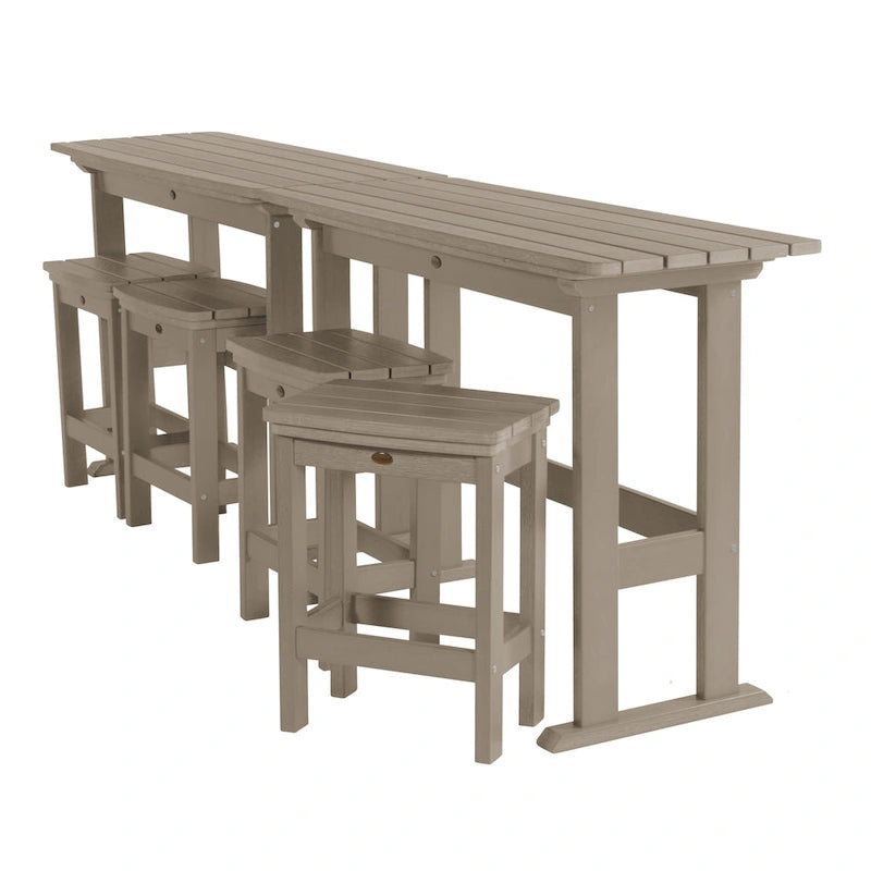 Ensemble de balcon d'extérieur 6 pièces Lehigh - Hauteur comptoir