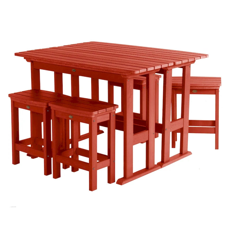 Ensemble de balcon d'extérieur 6 pièces Lehigh - Hauteur comptoir