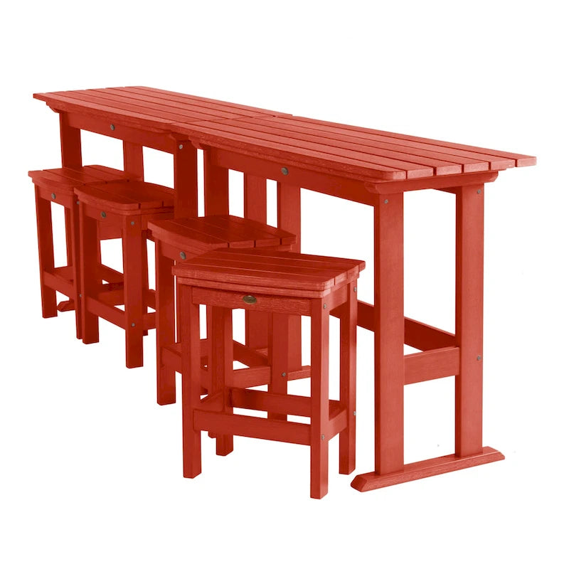 Ensemble de balcon d'extérieur 6 pièces Lehigh - Hauteur comptoir