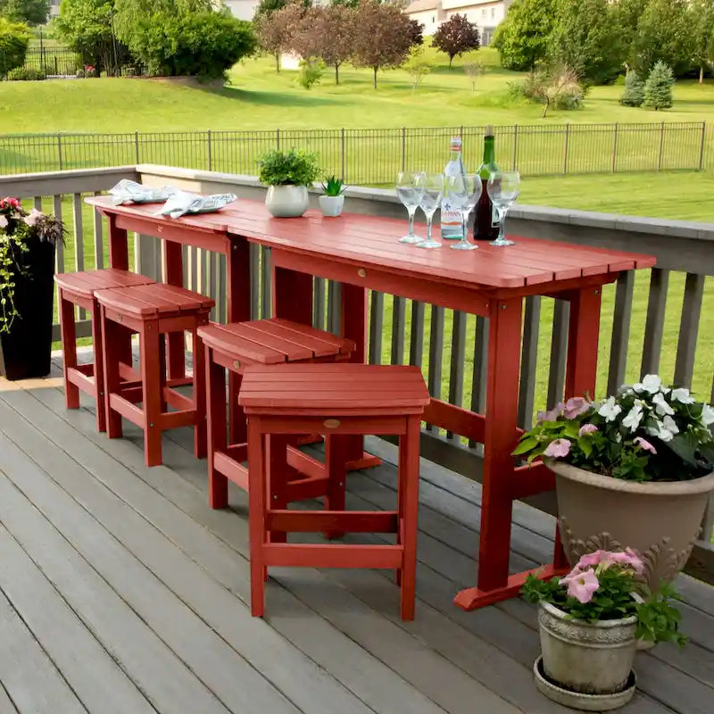 Ensemble de balcon d'extérieur 6 pièces Lehigh - Hauteur comptoir