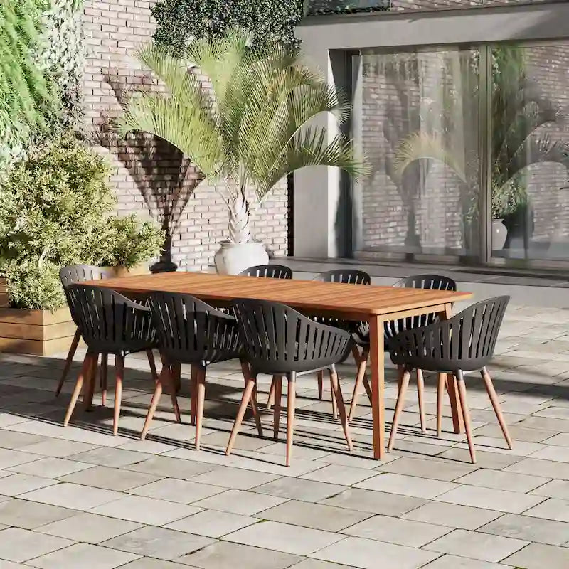 Amazonia FSC Wood Outdoor Patio Jenther Dining Set