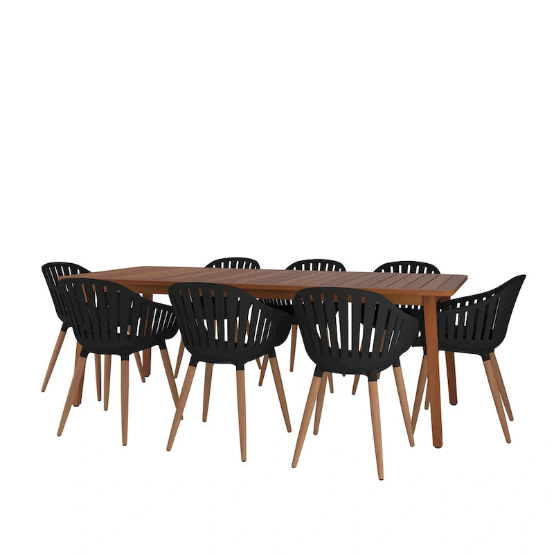 Ensemble de salle à manger Jenther d'extérieur en bois FSC Amazonia