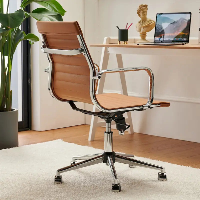 Chaise de bureau informatique côtelée