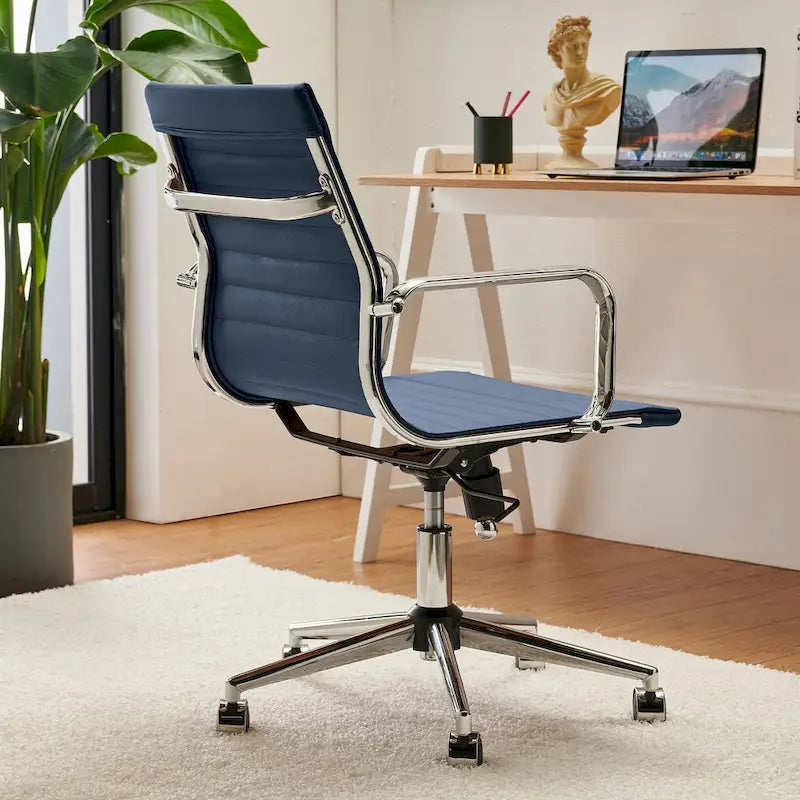 Chaise de bureau informatique côtelée