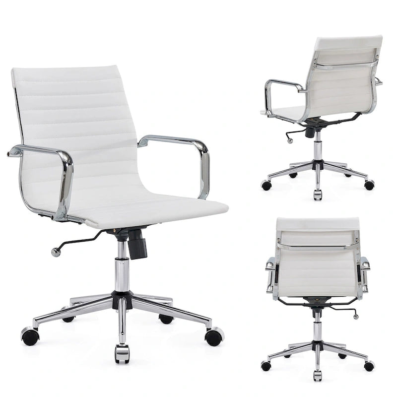 Chaise de bureau informatique côtelée