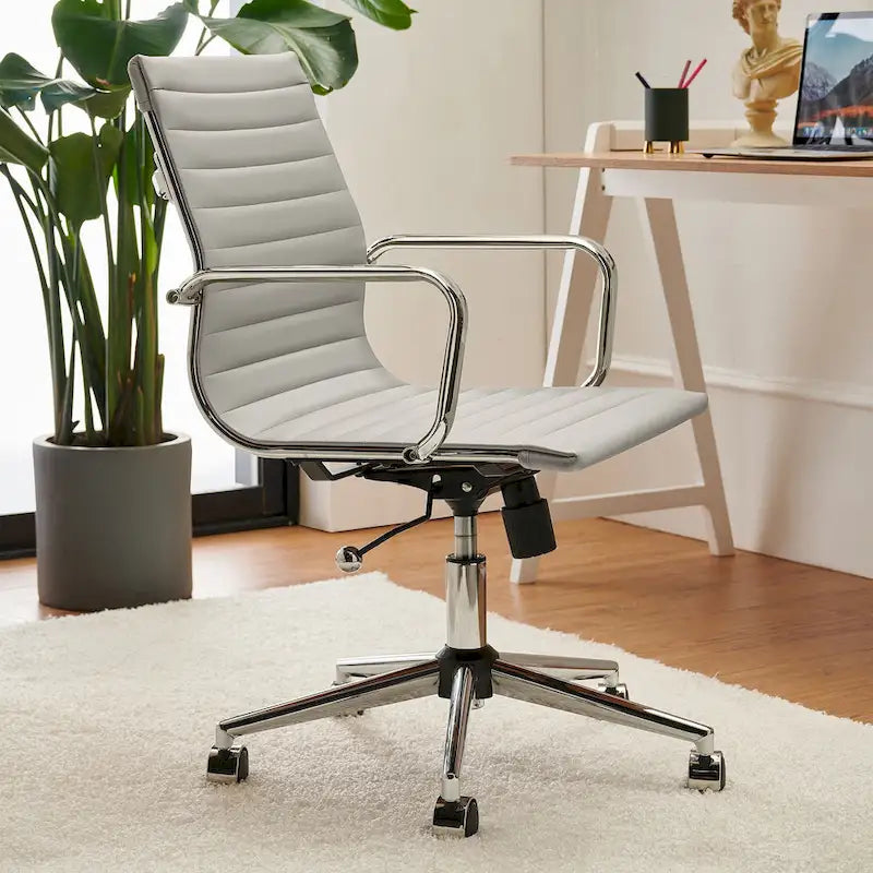 Chaise de bureau informatique côtelée