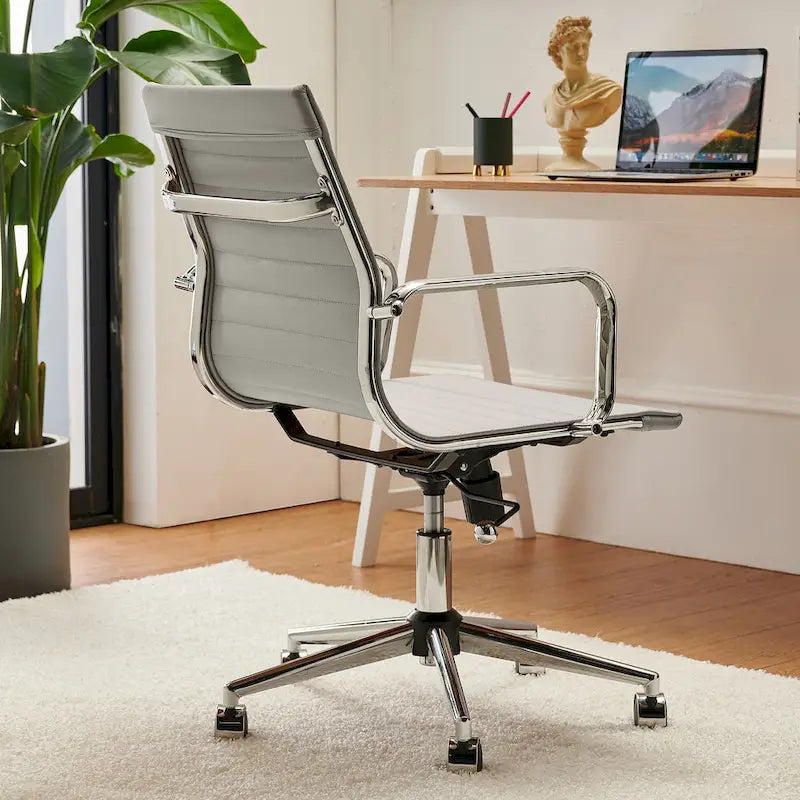 Chaise de bureau informatique côtelée