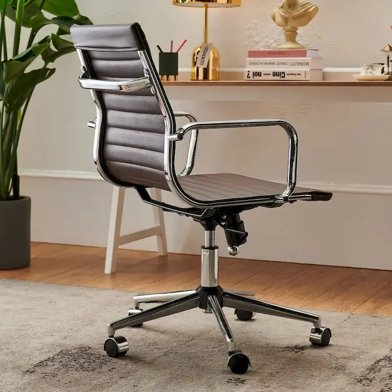 Chaise de bureau informatique côtelée