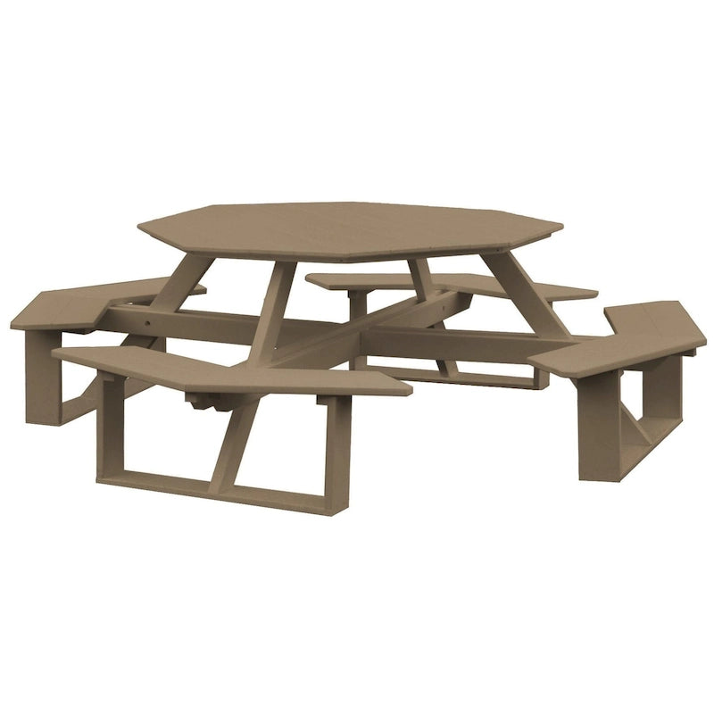 Table octogonale en Poly Lumber 54 places