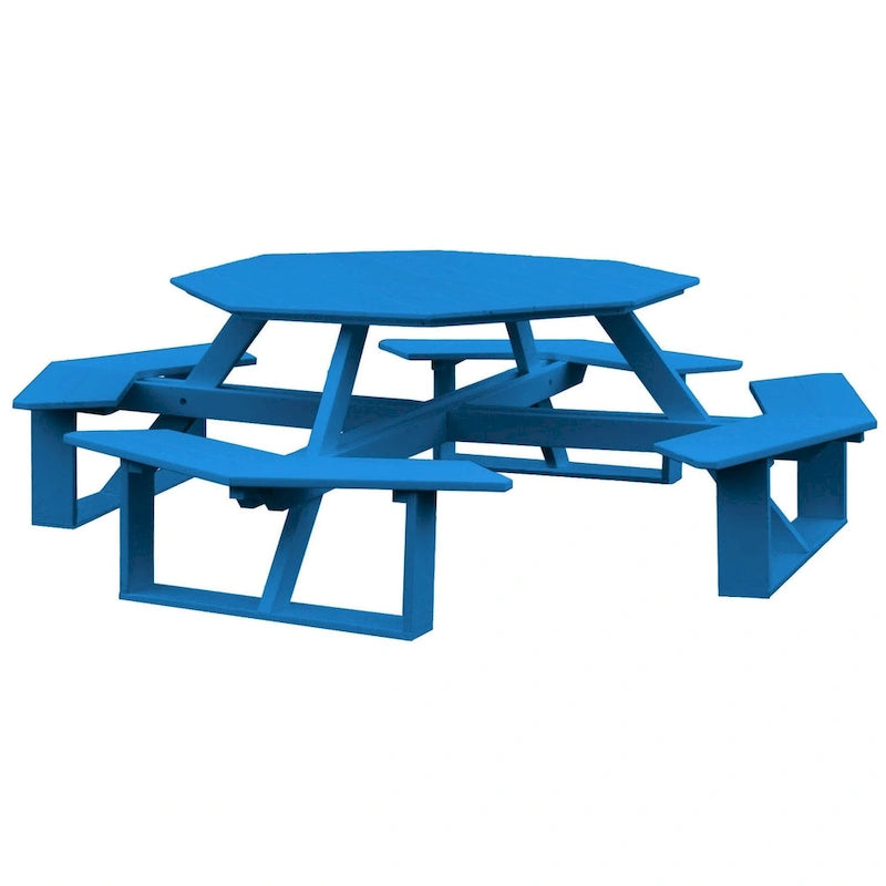Table pique-nique octogonale 54 en Poly Lumber