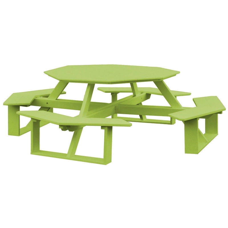 Table pique-nique octogonale 54 en Poly Lumber