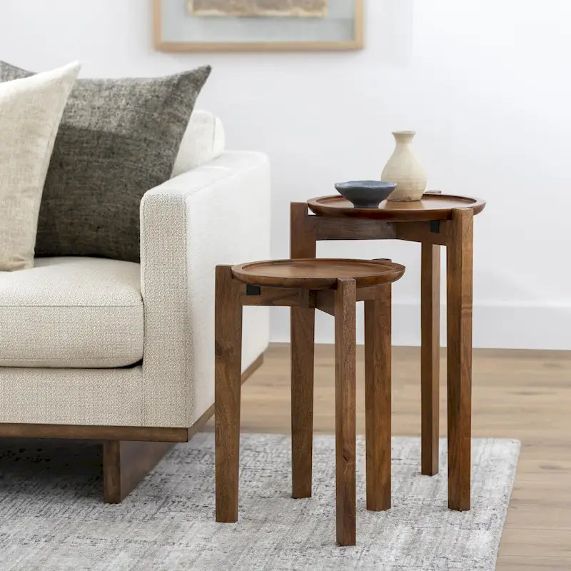 Tables d'appoint gigognes artisanales Bryn