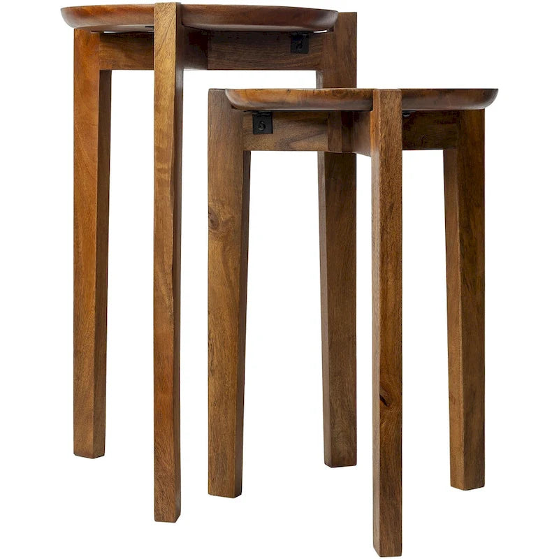 Tables d'appoint gigognes artisanales Bryn