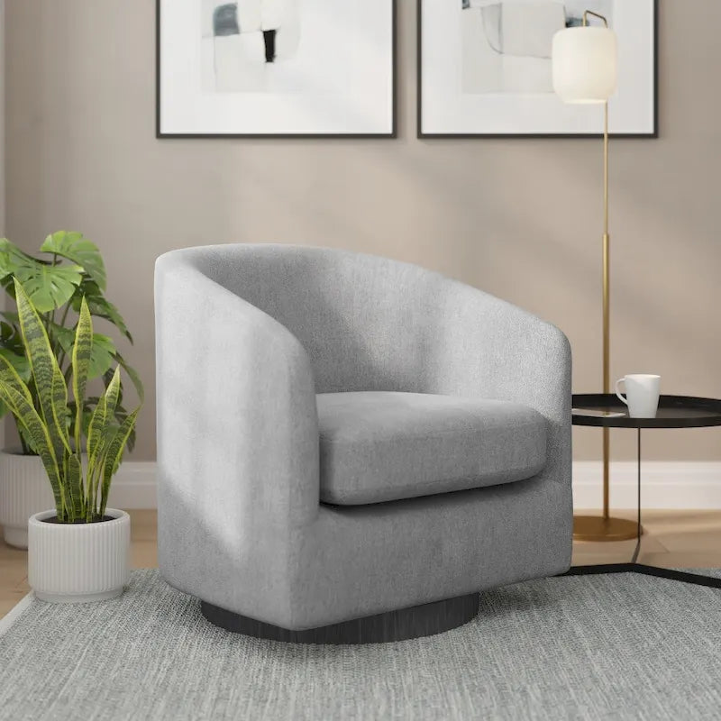 Fauteuil baquet avec piètement pivotant à 360° gainé de vinyle