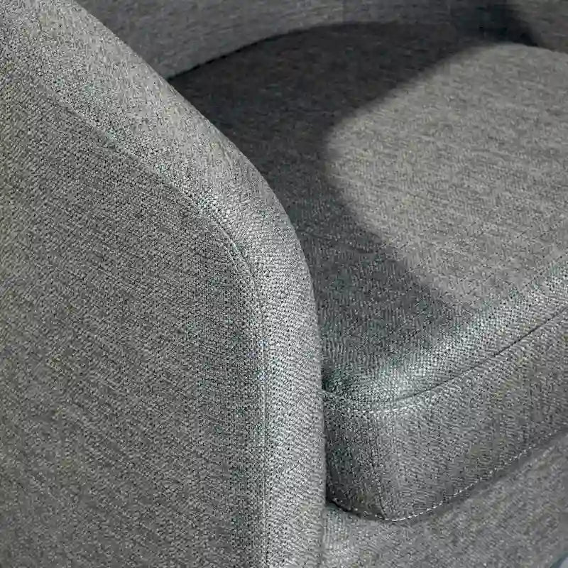 Fauteuil baquet avec piètement pivotant à 360° gainé de vinyle