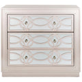 Mini commode de rangement 3 tiroirs nickelée - 32L x 16P x 29H