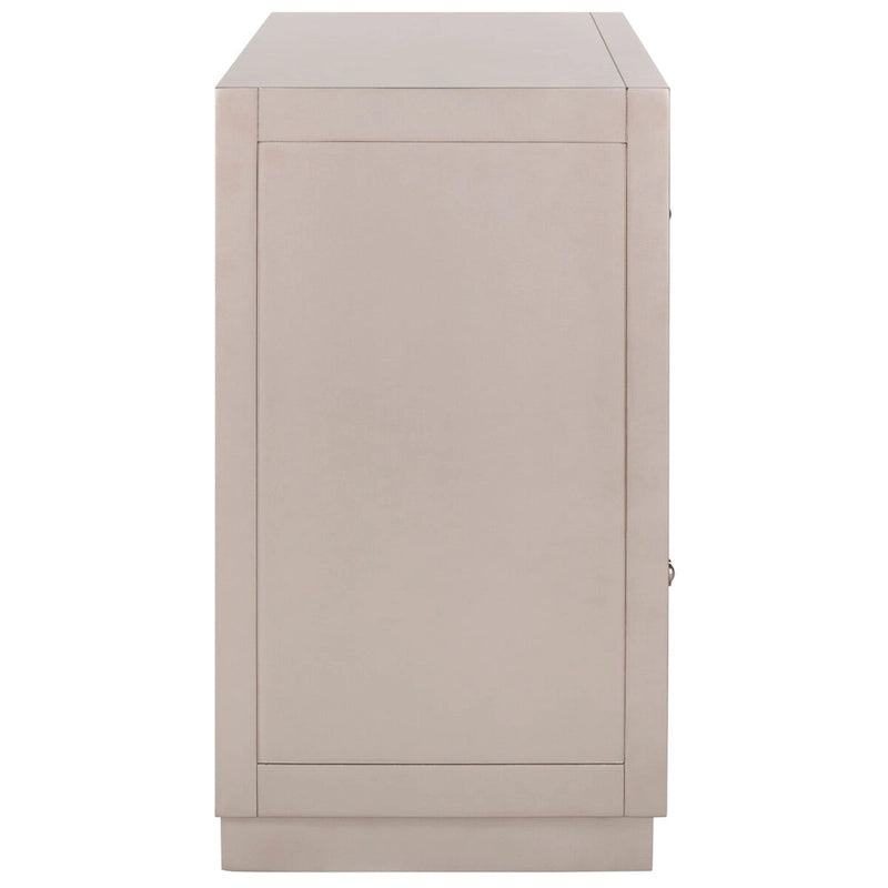 Mini commode de rangement 3 tiroirs nickelée - 32L x 16P x 29H