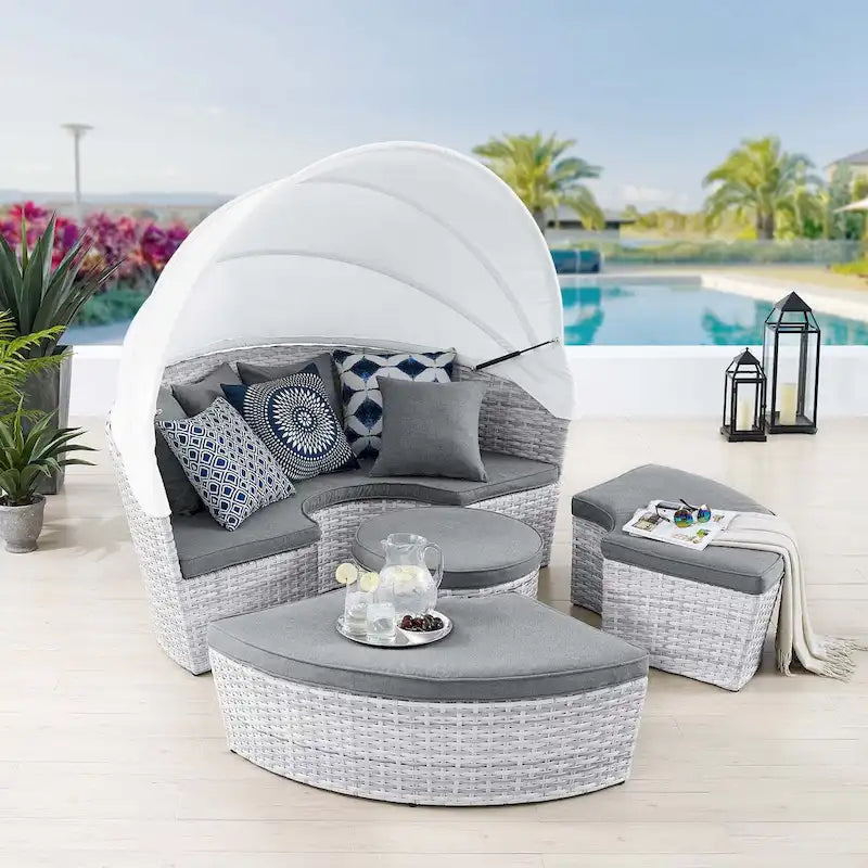 Lit de repos d'extérieur Scottsdale Canopy Sunbrella