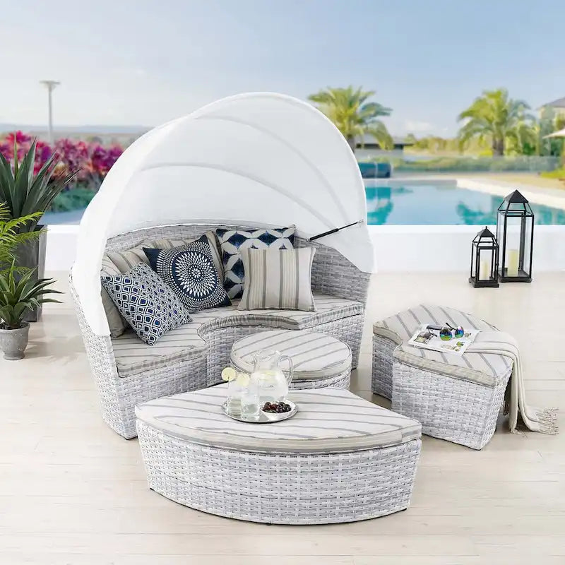 Lit de repos d'extérieur Scottsdale Canopy Sunbrella