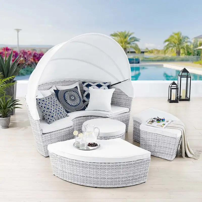 Lit de repos d'extérieur Scottsdale Canopy Sunbrella