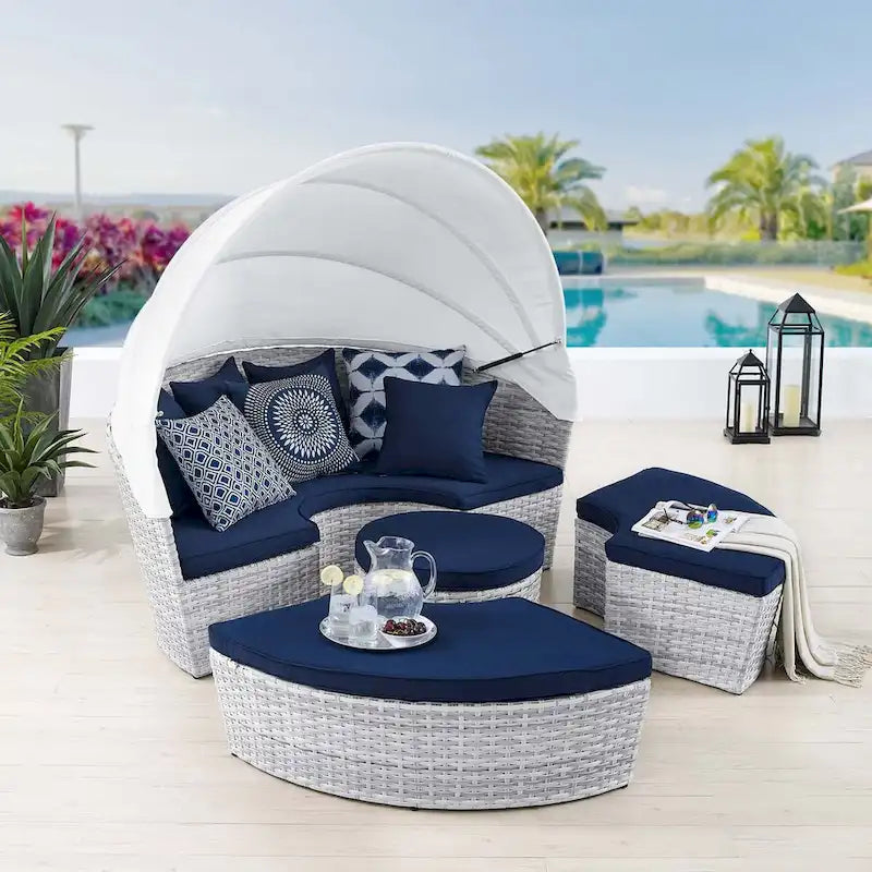 Lit de repos d'extérieur Scottsdale Canopy Sunbrella