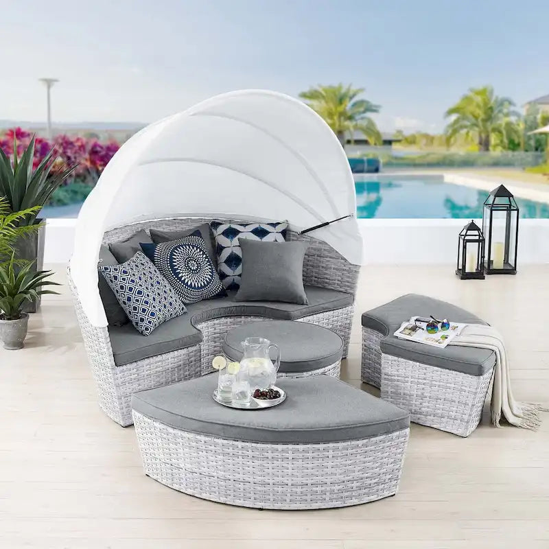 Lit de repos d'extérieur Scottsdale Canopy Sunbrella