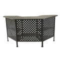 Table de bar en aluminium couleur bronze vieilli