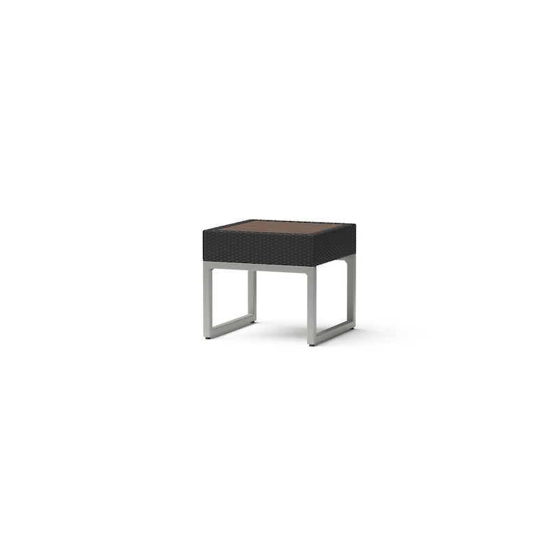 Ensemble de patio Milo Espresso 7 pièces Sunbrella avec foyer mobile