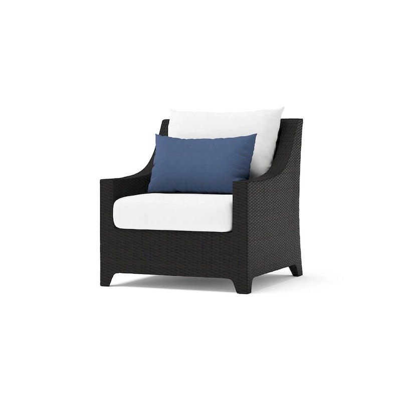Ensemble de salon de jardin Deco 8 pièces en aluminium avec canapé et fauteuils de club